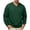 Army Green, variant on Men's V Neck Long Sleeve Loose Fit Sweatshirt, Solid Casual Pullover Layering Daily Top, Polyester Fabric