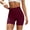 Wine women high waisted running shorts a1, variant on Cagogo Women's High Waisted Quick Dry Sport Shorts Slim Fit Casual Workout Athletics Running Yoga Gym Shorts Summer Activewear Beach Lounge Trousers, Wine 2XL