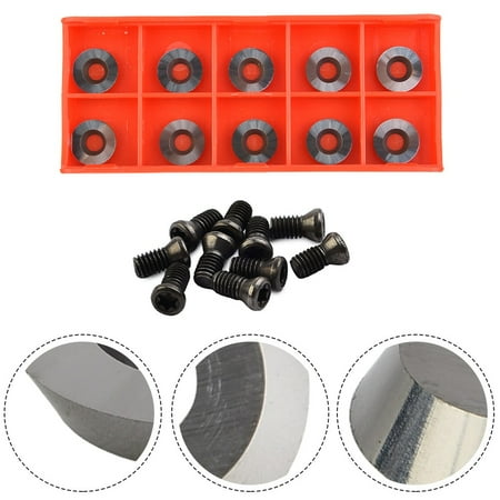 

10PCS 30° Round 12x2.5mm Carbide Inserts Cutters Knives Replacement Lathe Blade