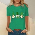 thumbnail image 1 of Pntutb Mujer Casual Cuello Redondo St. Patrick'S Day Impreso Camiseta Suelta Manga Corta Tops Blusa Pntutb Pntutb-1344, 1 of 5