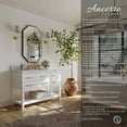 thumbnail image 4 of Ancerre Designs Elizabeth 48" Bathroom Vanity Set with Gold Hardware in White, 4 of 12