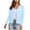 510_Light Blue, variant on Jxximdong Cardigans for Women, Plain Crew Neck Knitted Sweaters Button Front Long Sleeve Cardigan, Women's Bolero Shrugs Blue