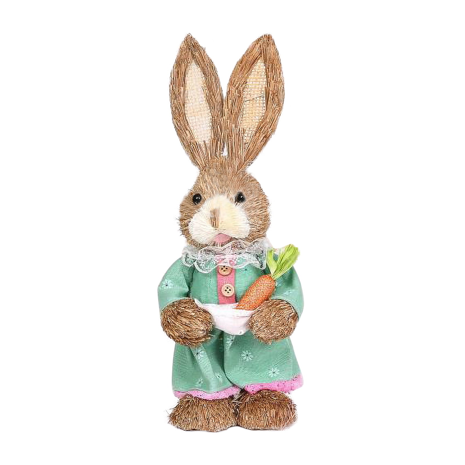 Details about   Easter Cute Bunny Rabbit Decoration New Natural Sisal Gift Spring Fiber NE S6N3 