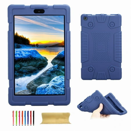 Amazon Kindle App For Ipad All-New Amazon Kindle Fire HD 8 Case(7th Generation,2017 Release), Dteck Shockproof Full-Body Anti-Slip Protective Case for Fire HD 8 ()