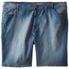 Izod Big and Tall Men's Comfort-Fit Stretch-Denim Shorts (Vintage Blue, 50W)