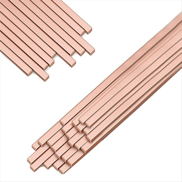 Varillas para Soldadura Fuerte, BCuP-5 15% Plata, Cobre, Fósforo, Industrial, 0,050 X 1/8 X 10 Pulgadas, 60 Unidades