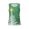 thumbnail image 6 of Sigee Christmas Green for Women's Workout Tank Top,Running Tank Tops,Sleeveless Gym ClothesSmall, 6 of 8