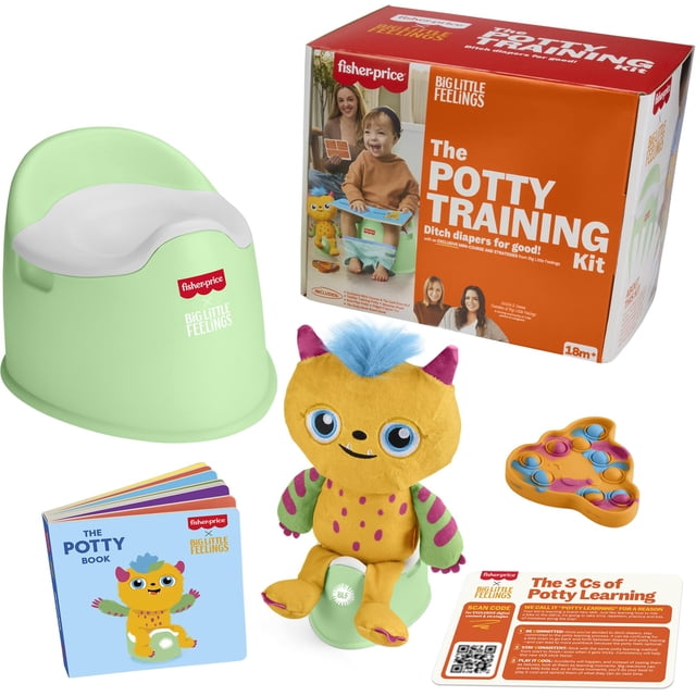 Kit de entrenamiento para ir al baño Big Little Feelings de Fisher-Price, 6 piezas