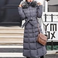 thumbnail image 3 of Chaqueta parka impermeable, abrigo moderno, chaqueta de invierno para mujer, abrigo largo acolchado de algodón, abrigo largo acolchado para mujer, chaqueta parka, 3 of 4