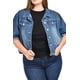 thumbnail image 4 of Chaqueta de mezclilla corta Roman Fashion /Tallas Extras, 3951 (Mezclilla dark) azul oscuro 42, 4 of 6