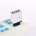 thumbnail image 3 of European Travel Plug Adapter, 30W 4-Port USB C Wall Charger Plug Fast Charging Block International Power Adaptor US to Europe EU for iPhone 16 15 14 13 12 11 Pro Max XS X, iPad, Samsung(Orange), 3 of 3