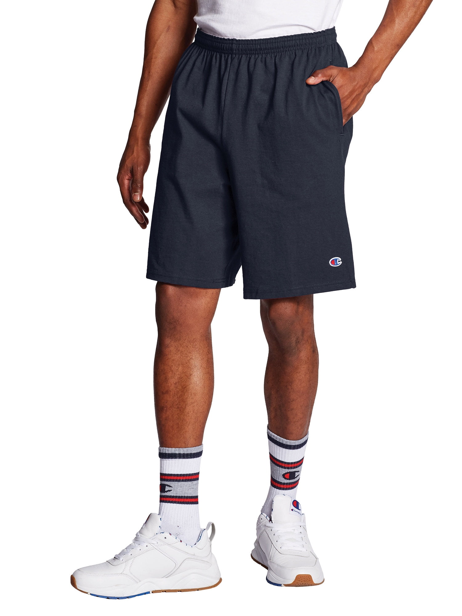 Champion Men's Authentic Cotton 9" Shorts with Pockets, up Size 4XL - Walmart.com