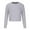 Gray, variant on Plus Size Sweater Tops On Seasonal Women's Autumn and Winter Long Sleeve Solid Color Sweater Tops Blouse Blue 8(L)