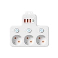thumbnail image 1 of shyuyusa Multi Port EU Standard Wall Extension Socket, Integrated USB Charging Interface, Compact Mounted Design, Stable Power Supply Device for Home Office Bedroom and Study Room, 1 of 1