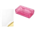 thumbnail image 3 of ufehgfjh Pencil Box Office Supplies Stationery Box Plastic Clear Transparent Case Large Capacity Organizer for Desk Accessories Storage for Plastic Case, 3 of 8
