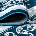 thumbnail image 6 of JONATHAN Y MODERN PERSIAN 2 x 10 Runner Rug, Acanthus French Border - Navy/Blue, MDP504C-210, 6 of 9