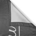 thumbnail image 3 of Ambesonne Adventure Kitchen Curtains, Words and Mountains, 55"x39", Charcoal Grey and White, 3 of 3