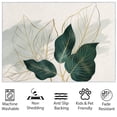 thumbnail image 4 of Area Rugs, Watercolor Style Plant Leaves Rug Home Modern Carpet, Minimalist Carpet Non-Slip Carpets Rectangle Rug For Living Room, Bedroom, Office And Indoor Decoration, 4 of 7