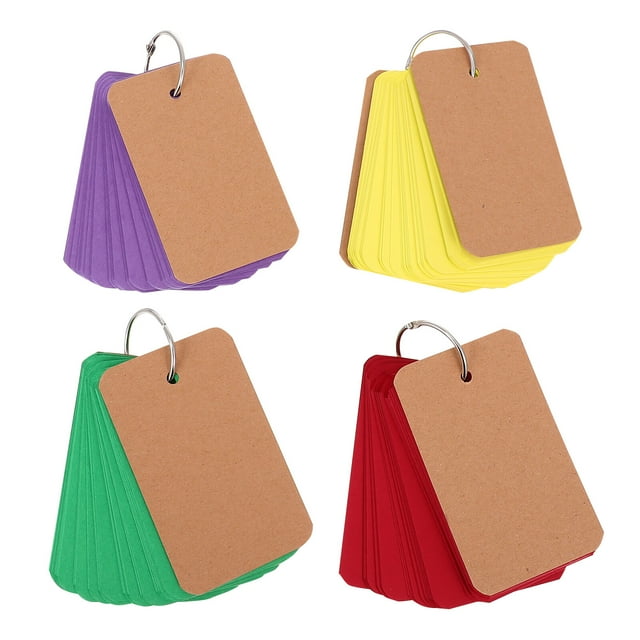 4PCS Keychain Mini Portable Notebook Creative Loose-leaf Memo Pads School Office Supply Student Stationery