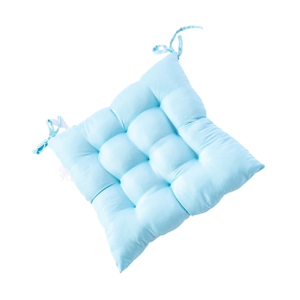 Wosthever Poliéster fijado a las sillas Cojín para sillas - Estabilidad y sin deslizamiento Comedor Jardín Oficina Asiento Decoración del hogar Cielo azul 40x40