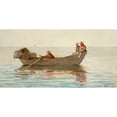 thumbnail image 3 of Homer, Winslow 24x14 Black Modern Framed Museum Art Print Titled - Three Boys in a Dory with Lobster Pots, 3 of 5