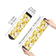 thumbnail image 4 of Fuzoiu Lilies Flowers Print Adult Socks, Crew Moisture-wicking Socks, Unisex Cushion Crew Socks,Casual Sports Ankle Socks, 4 of 7