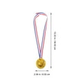 thumbnail image 2 of OULII Médaille Dorée pour Enfants avec Lanière 5 Pcs pour Matchs Sportifs et Récompenses de Classe, 2 of 8