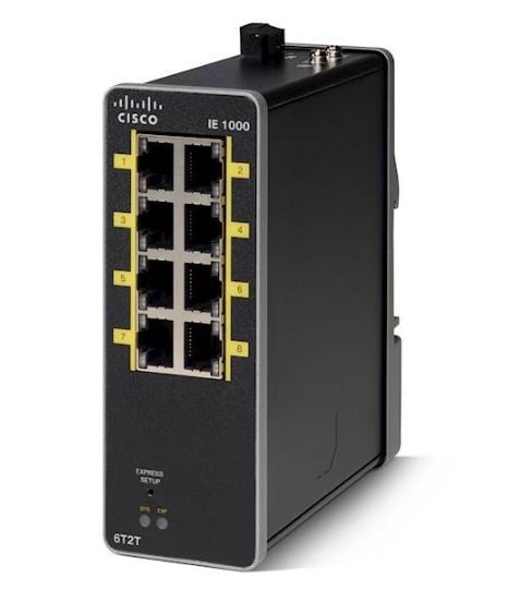 Restored Cisco IE-1000-6T2T-LM Industrial Ethernet Switch | 6-Port Copper + 2-Port SFP | Rugged Managed Network Switch (Refurbished)