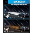 thumbnail image 3 of Nilight H4 LED Headlight Bulbs 14000lm H4/Hb2/9003 Hi/Lo Beam LED Headlight Bulb 6500k H4 LED Bulb Cool White IP67, 3 of 6