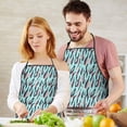 thumbnail image 5 of Leopard Print Adjustable Waterproof Apron for Adults 33x27 Inch – Cooking Apron with 2 Large Pockets, Durable Polyester Bib for Kitchen, Baking, BBQ, and Home Use, 5 of 6