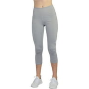 Reebok Womens Highrise Capri Compression Athletic Pants
