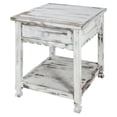 thumbnail image 1 of Alaterre Furniture Country Cottage End Table in Rustic White Antique Finish, 1 of 6