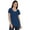 Blue, variant on Womens Scoop-Neck T-shirt Short Sleeve Summer Basic Tee