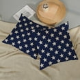 thumbnail image 5 of Set of 2 4th of July Pillow Covers 18x18 Inch Blue and Cream Patriotic Stars Throw Pillows for Sofa Bed Decor Independence Day Memorial Day Pillowcase, 5 of 7