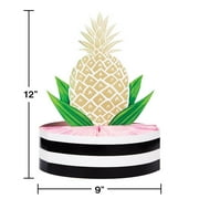 Tropical Pineapple Foil Table Centerpieces 13"