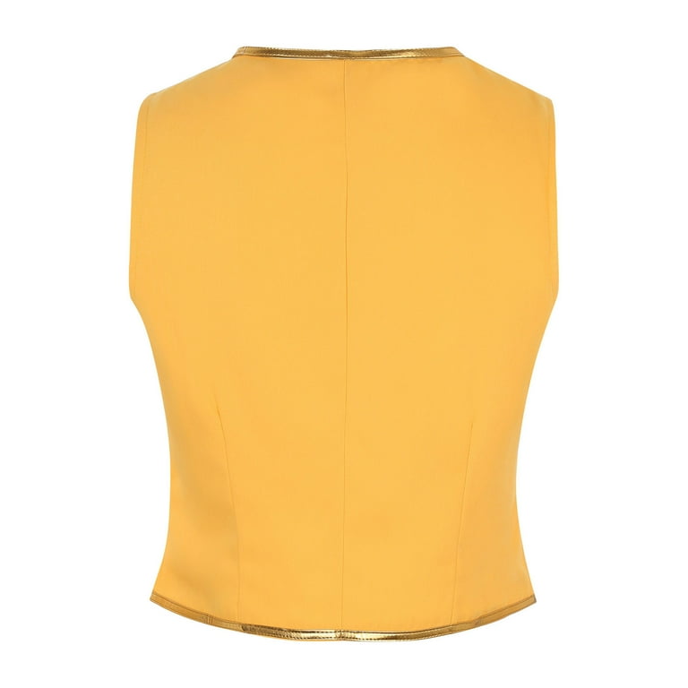 Tsffae Victoriaans steampunk vest voor heren met gouden