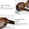 thumbnail image 4 of Gafas de sol VANLINKER polarizadas, delgadas, ovaladas, para mujer, 4 of 5