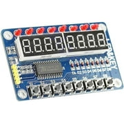 HiLetgo TM1638 8 Bits Digital LED Tube Display Module with 8 LEDs 8 Button keys for AVR Arduino ARM