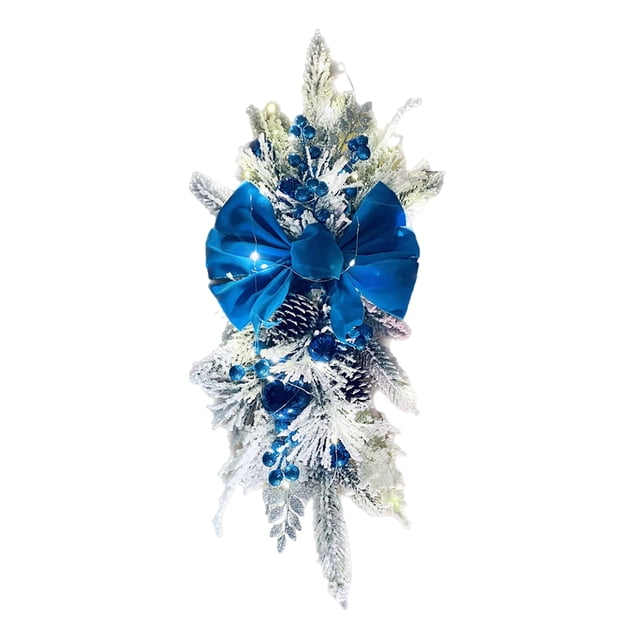 Guirnaldas colgantes sin/con luz Suministros para fiestas Swag Trim Garland Ornament