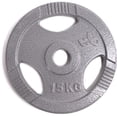 thumbnail image 1 of Disco de peso Unifitness gris de 15 kg, 1 of 1