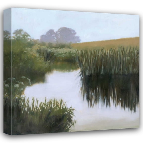 Megan Lightell 20x20 Gallery Wrapped Canvas Wall Art Titled - Morning Creekside