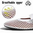 thumbnail image 5 of CHICVOMEY Mesh Mary Jane Shoes for Women Breathable Ballet Flats with Buckle Fashion Fishnet Flats for Women Casual & Work Fashion Flats, 5 of 9
