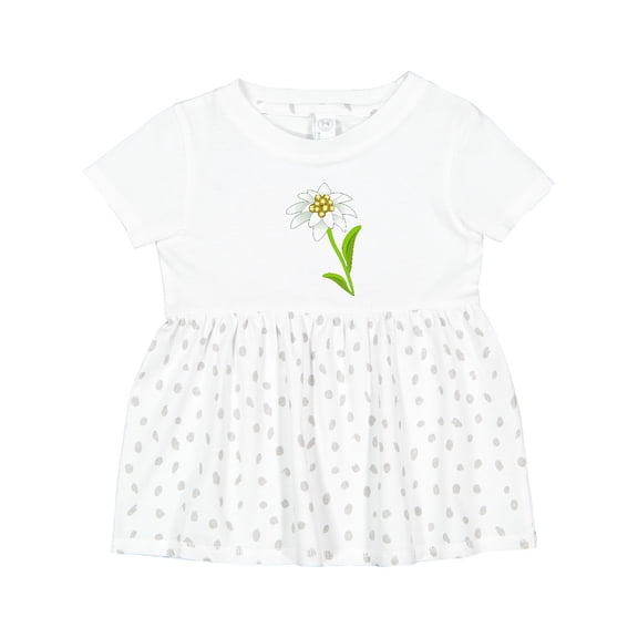 Inktastic Edelweiss Flower Girls Baby Dress