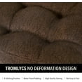thumbnail image 6 of Tromlycs Chair Cushions for Dining Chairs Kitchen Seat Cushions Room Set of 4 Pads with Ties Indoor Non Slip Office 18 x 18 Inch, Dark Brown, 6 of 7