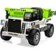 thumbnail image 1 of Camión volquete para montar, coche eléctrico para niños 12V con control remoto, vehículo de construcción con caja volquete eléctrica y pala extra, reproductor de música (blanco-verde), 1 of 6