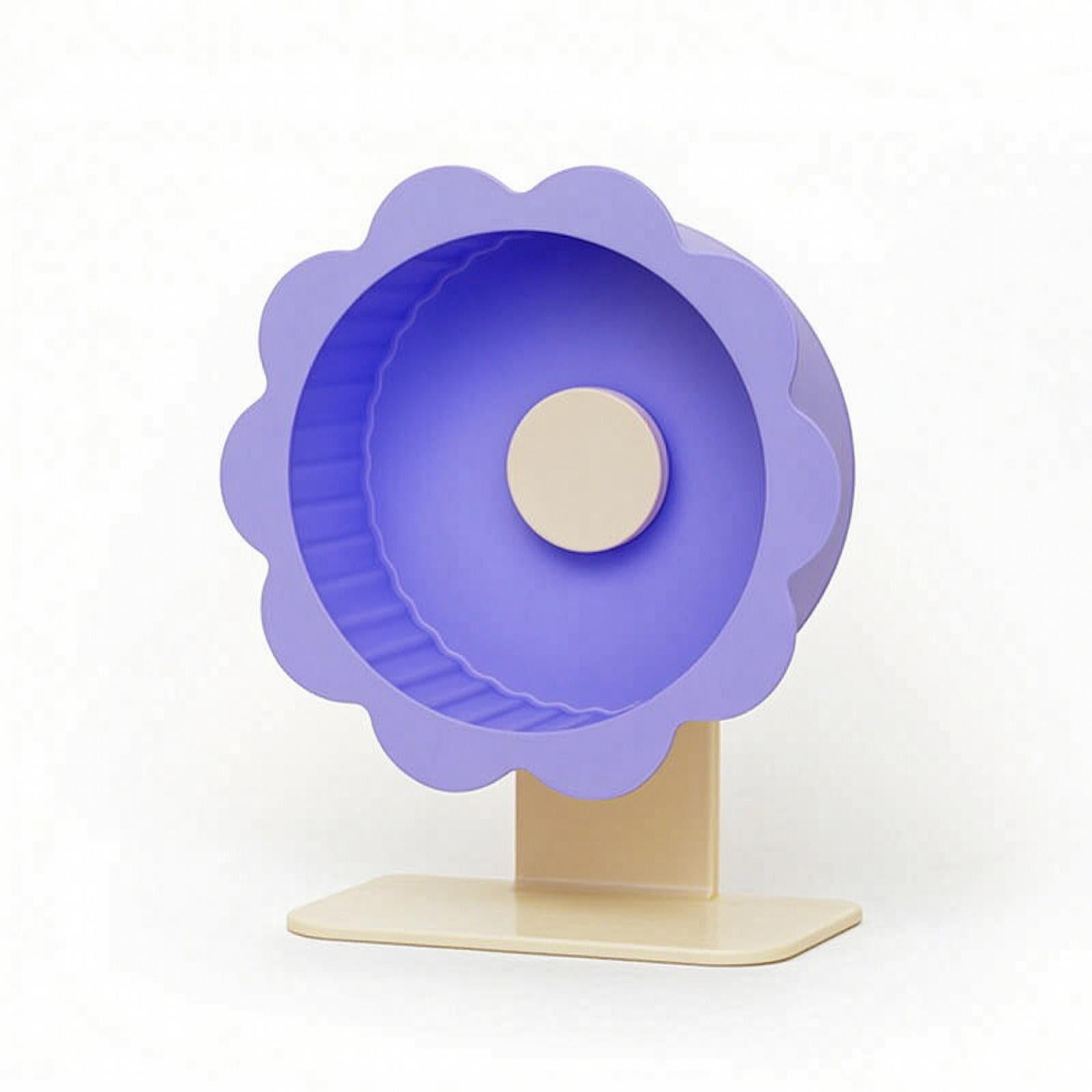 Bvdfgk Exercise Running Wheel with Stand Adjustable Hamster Wheel with Stand Detachable 22CM Lavender
