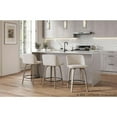 thumbnail image 4 of LumiSource Grey Toriano 26" Fixed-Height Counter Stool - Set of 2, 4 of 9