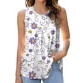 thumbnail image 2 of YueHuiYing Women's Tops Waffle Knit Summer Tank Tops Casual Scoop Neck Sleeveless Loose Tunic Shirts, 2 of 5