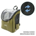 thumbnail image 5 of Airline Approved Dog and Cat Backpack Carrier for Small Dogs - Water, Stain Proof Dog Hiking Backpack with Mesh Cover, Waist Belt - SAGE-LEATHER, 5 of 7
