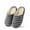 Gray, variant on Warm Knit House Slippers for Women Men Comfy Fleece Lined Winter Slippers with Memory Foam and Indoor Outdoor Soles,Gray,9-10